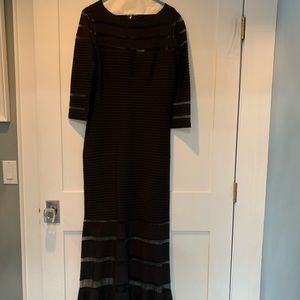 Formal black long sleeve dress